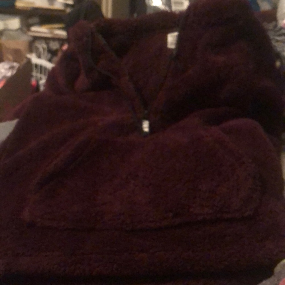 PINK Sherpa hoodie